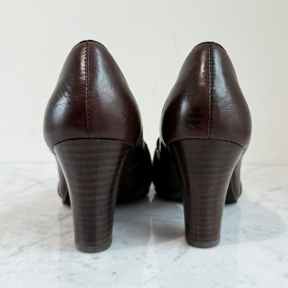 Söfft Brown Leather Snake Print Heels – Women’s Size 7M - Picture 3 of 8